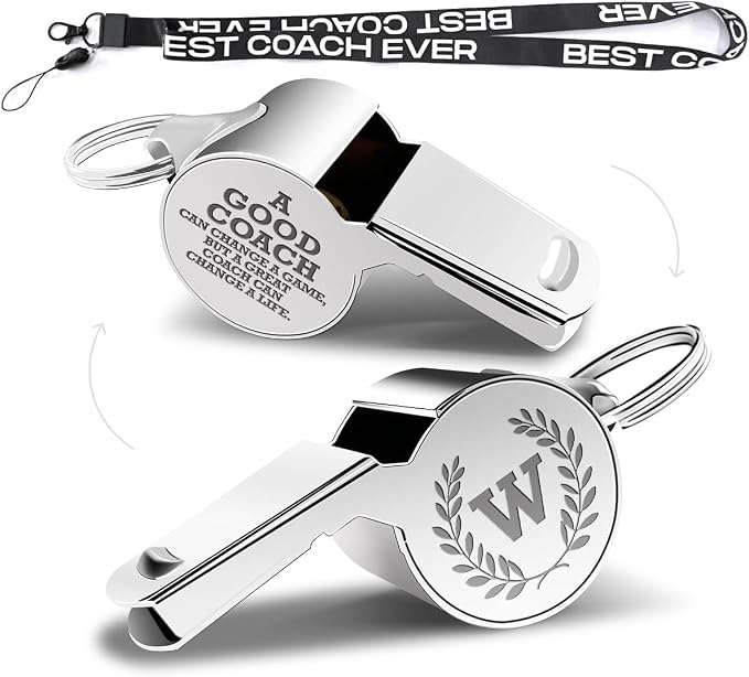 Letters Coach Gifts, Whistle for Coaches, Whistle Emergency, Thank You Coach by fkovcdy