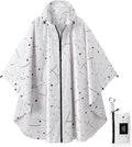Rain Poncho Jacket Coat Hooded Zipper Style by salamra