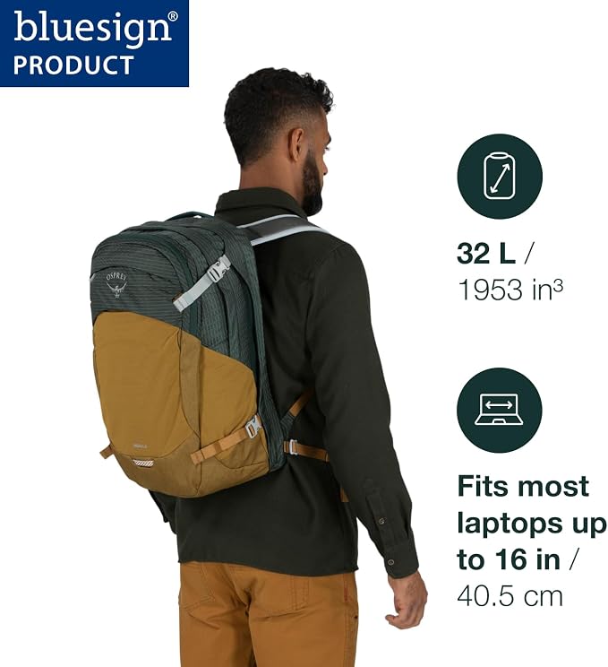 Osprey Nebula Commuter Backpack, Alpaca Tan/Latte Brown Heather - Image 2