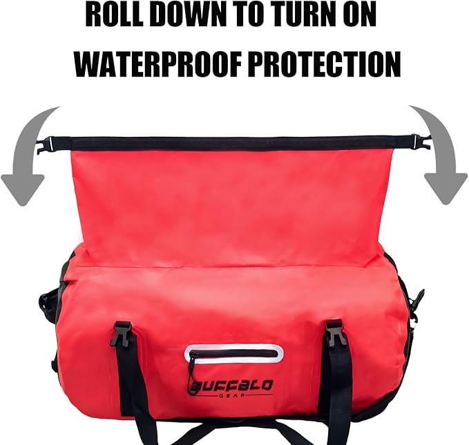 Buffalo Gear Waterproof Duffle Bag 40L 60L 80L Roll-top Dry Bag Heavy Duty - Image 6