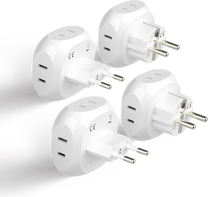 Ceptics Europe Travel Adapter Plug Set Schuko by Ceptics