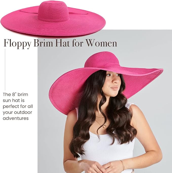 San Diego Hat Company Women's Ultrabraid X-Large Brim Hat, Adjustable Sun Hat - Image 5