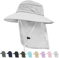 Sun Hats for Men Women, UPF50+ Protection Safari Hat, Wide Brim Fishing Hat by Rosoz