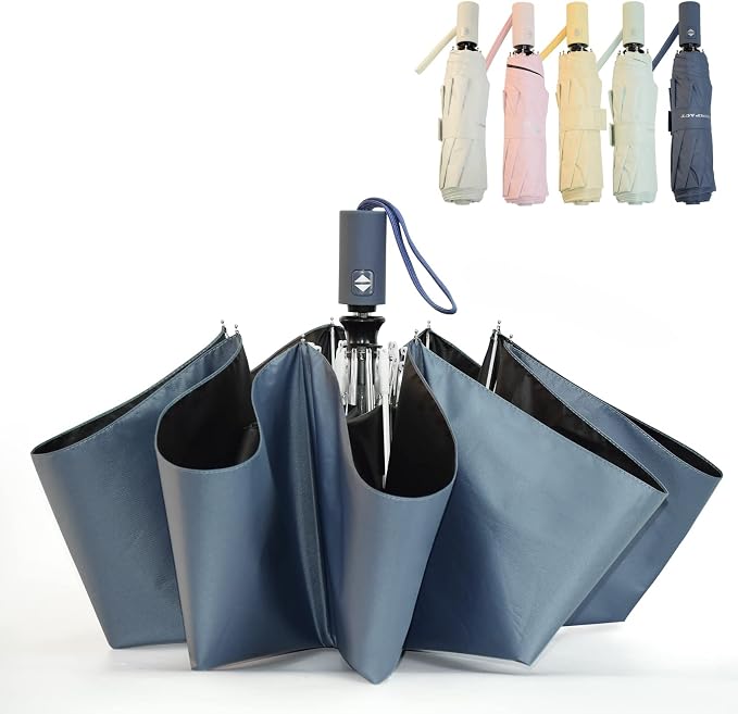 SY COMPACT Umbrella Automatic Travel Waterproof Light Folding Umbrellas Easy - Image 2