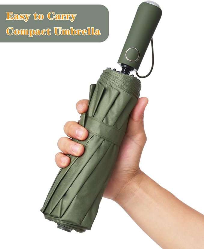 Large Double-Ribs Umbrella Automatic Folding Umbrella - Image 3
