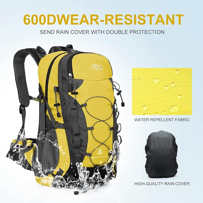 INOXTO lightweight Hiking Backpack 35L/40L Hiking Daypack - Image 5