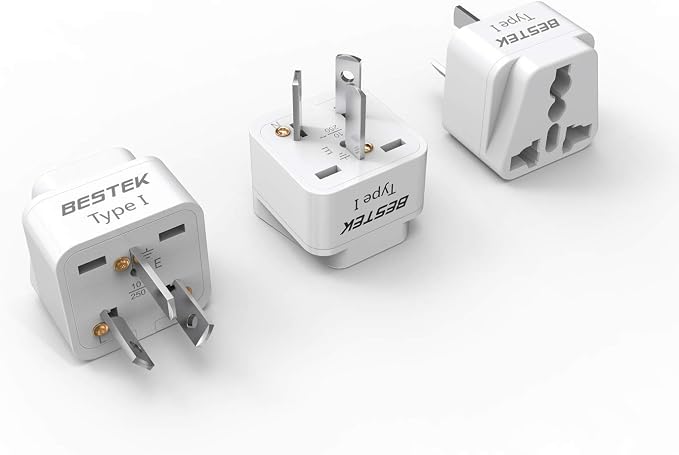 BESTEK Australia New Zealand Travel Plug Adapter, Grounded Universal Type I by BESTEK