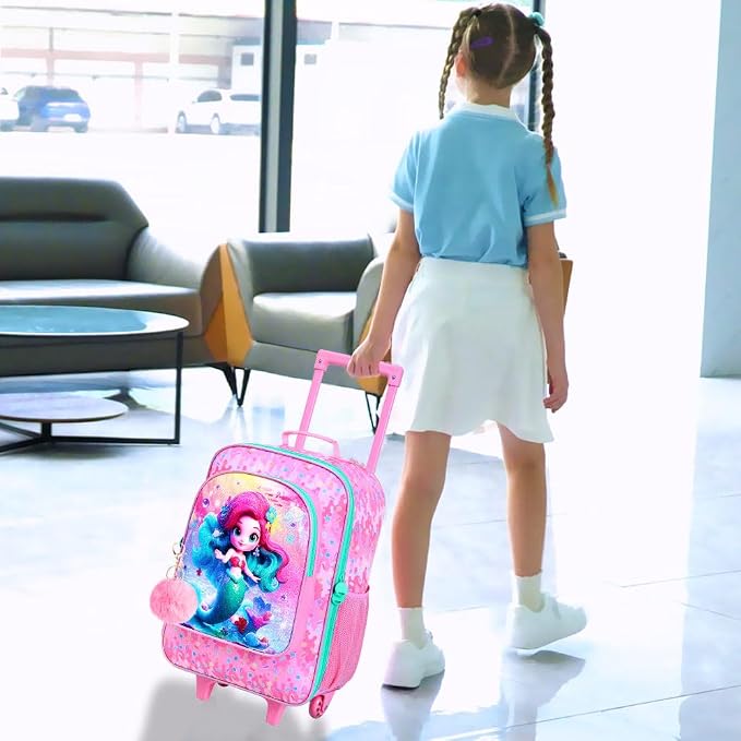 Kids Luggage for Boys Girls, Toddler Rolling Travel Carry on Suitcase - Image 5