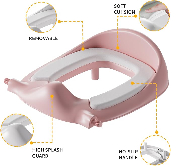 Toddler Potty Training Toilet Seat Featuring Soft Padded Attachment- - Image 3
