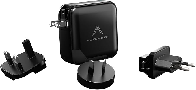 Futurizta Tech® Pixy GaN 140W Universal Travel Triple Type-C Foldable Charger by FuturiztaTech