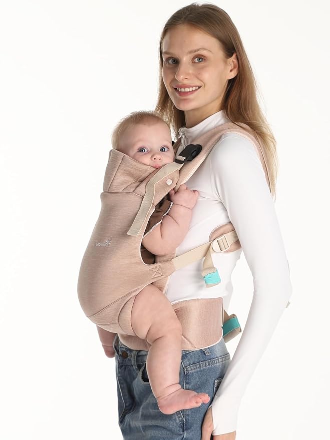 Grownsy Baby Carrier Newborn to Toddler, Ergonomic & Cozy Wraps - Image 4