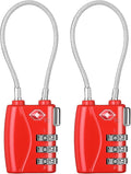 ZHEGE TSA Locks for Luggage 3 Digit Cable Padlock by ZHEGE