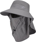 Sun Hat for Men Women with Neck Flap, UPF 50+ UV Protective Hiking Fishing Hats by ZOORON