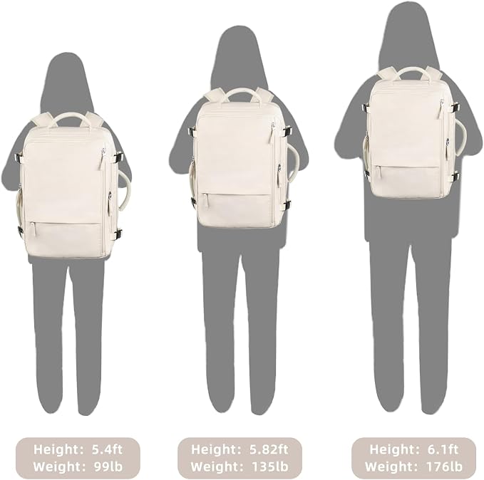 Travel Backpack for Women, Large Carry On Backpack for Travel, Waterproof - Image 8