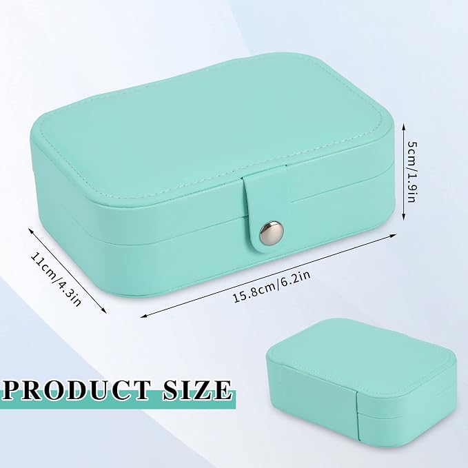 Travel Jewelry Box, PU leather Small Jewelry Organizer - Image 2