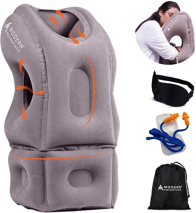 Modern Advantage Inflatable Travel Pillow by ModernAdvantage