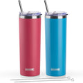 koodee 20 oz Skinny Tumbler Stainless Steel Double Wall Insulated Water Tumbler by koodee