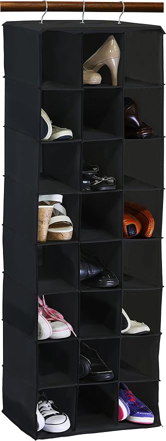 SIMPLE HOUSEWARE Hanging Closet Organizers 24 Section Shoe Shelves by SimpleHouseware