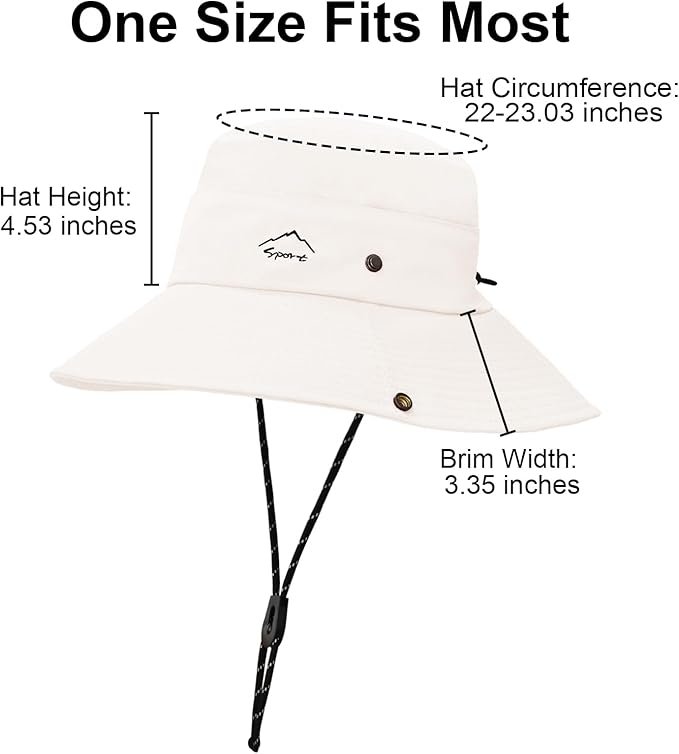 Sun Hats for Women Bucket Hat UV Protection Fishing Hat Wide Brim Safari Hats 2 - Image 5