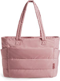 BAGSMART Tote Bag for Women, Lightweight Puffy Tote Bag by BAGSMART