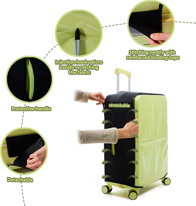 Clear PVC Suitcase Covers Protectors Transparent Luggage Cover Waterproof - Image 3