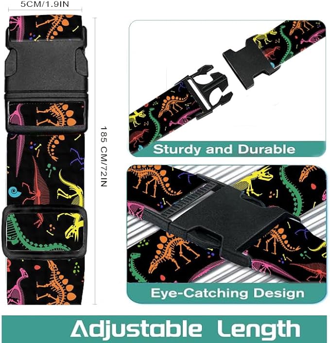 Luggage Straps for Suitcases Travel Belt Accessories, Cute Suitcase Strap - Image 5