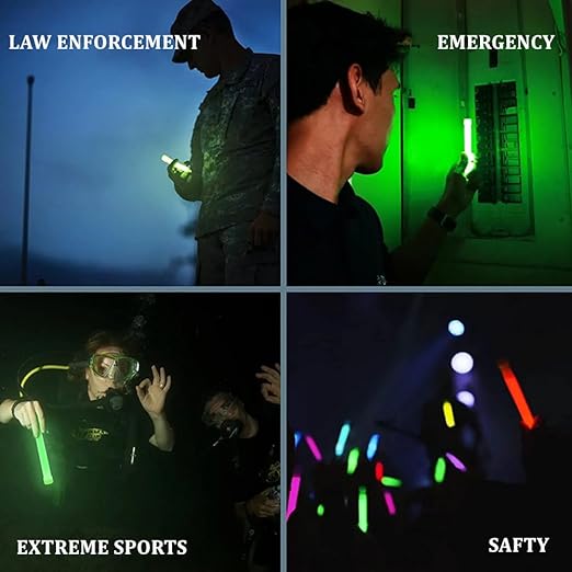 Glow Fever Emergency Safety Military Grade 6'' Lightsticks, Light Up Ultra - Image 3