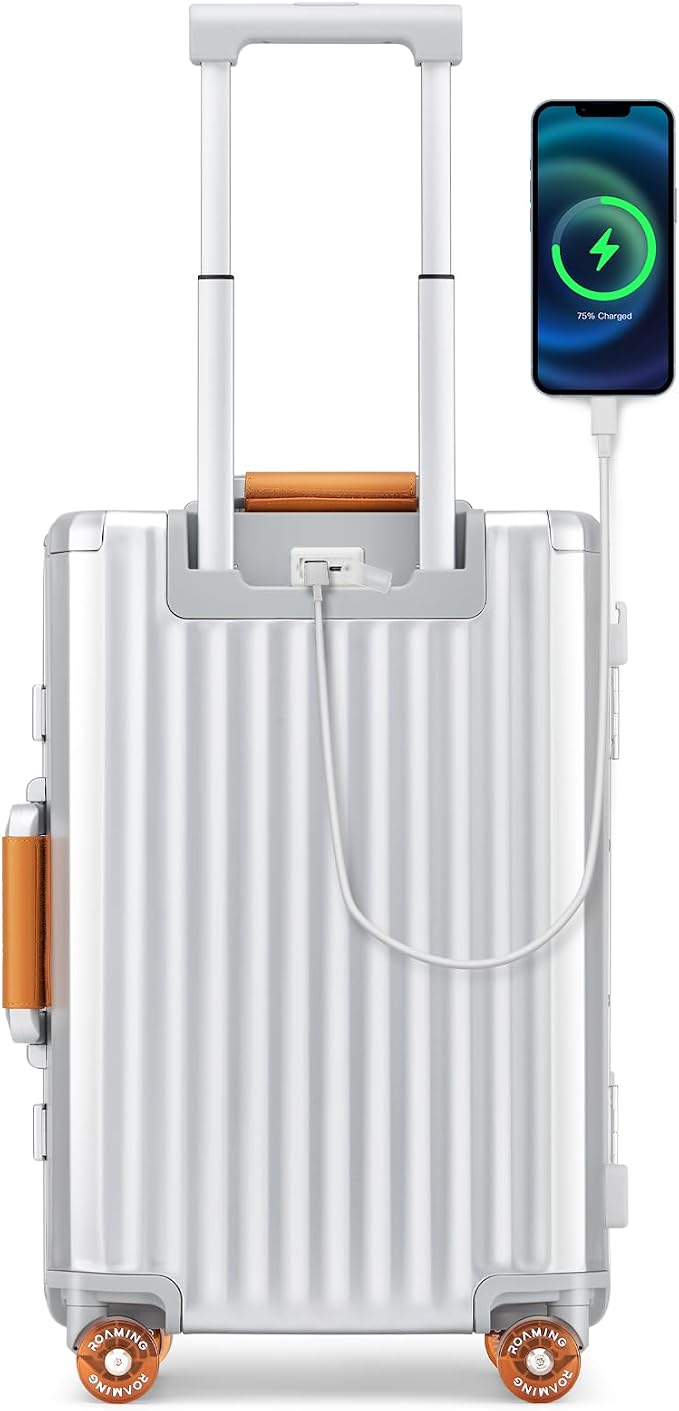 ROAMING 20 Inch Carry-On Luggage Durable All Aluminum Hardshell Suitcase - Image 4