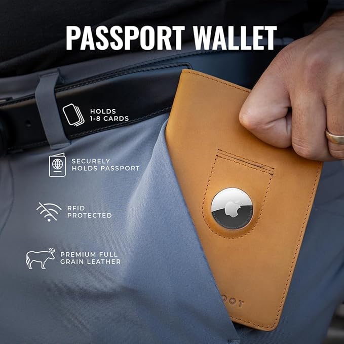 Kings Loot Passport Holder Wallet | RFID Blocking Leather Travel Wallet - Image 6