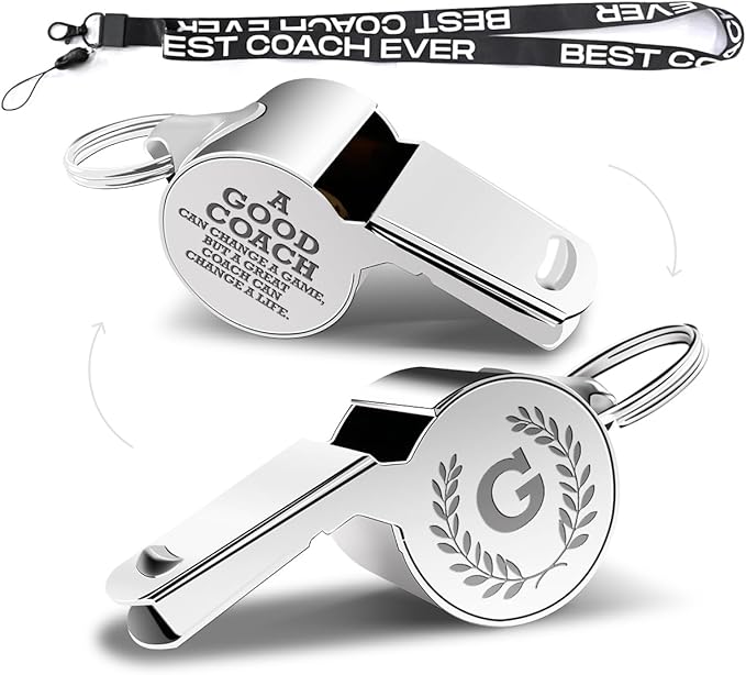 Letters Coach Gifts, Whistle for Coaches, Whistle Emergency, Thank You Coach by fkovcdy