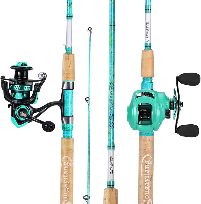 Sougayilang Fishing Rod and Reel Combo, 2-Piece 5-Foot 6-Inch Graphite & - Image 2