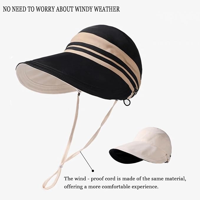 Sun Hats for Womens Wide Brim UV Protection Fishing Hats Packable Reversible - Image 8