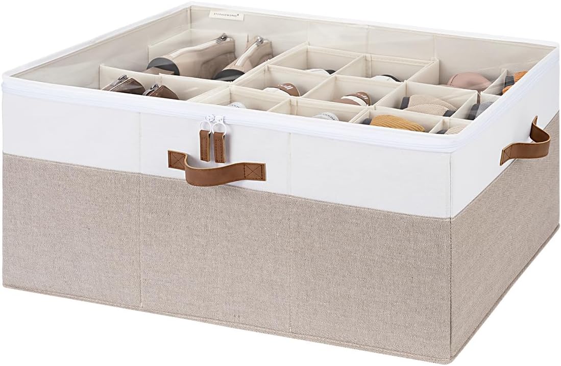 StorageWorks Shoe Organizer for Closet, Fits up to 24 Pairs, Shoe Cubby Storage - Image 8