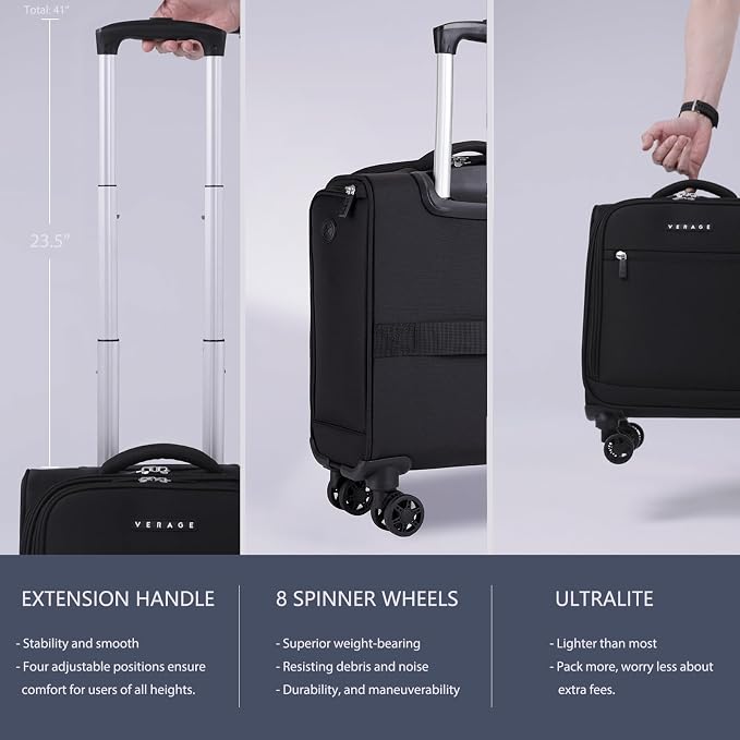 Verage Underseat Carry On Luggage - Image 7