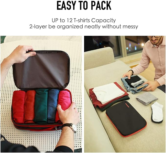 Bee Nesting Waterproof Compression Packing Cubes, Travel Packing organizers - Image 6
