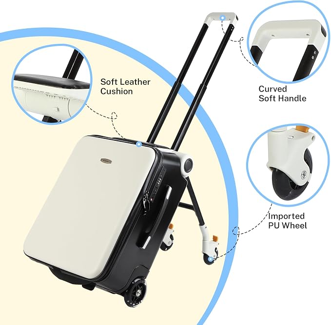 FAHKNS Ride on Suitcase luggage - Image 2