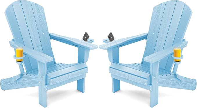 SERWALL Adirondack Chair with Cup Holders by SERWALL