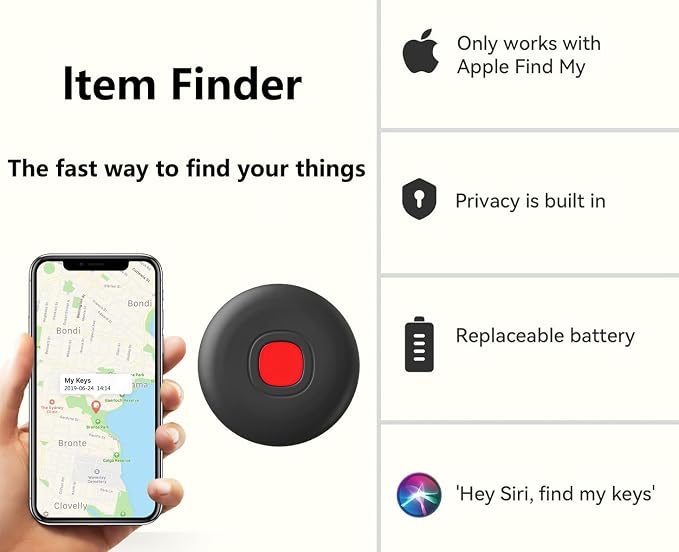 Air Tracker Tags-4Pack, IP68 Waterproof Smart Tag Tracker, Key Finder and Item - Image 5