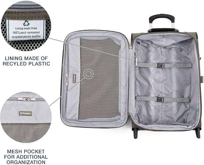 Travelpro Maxlite 5 Softside Expandable Upright 2 Wheel Carry on Luggage - Image 4