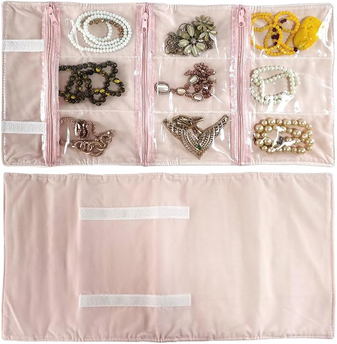 Travel Jewelry Roll Bag Portable Organizer Pouch - Image 7