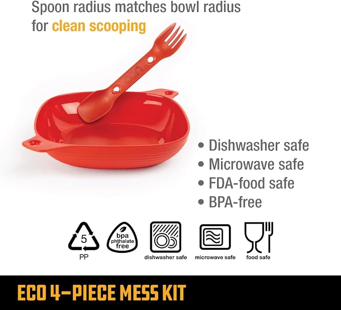 UCO Recycled ECO 5-Piece Camping Mess Kit - Image 5