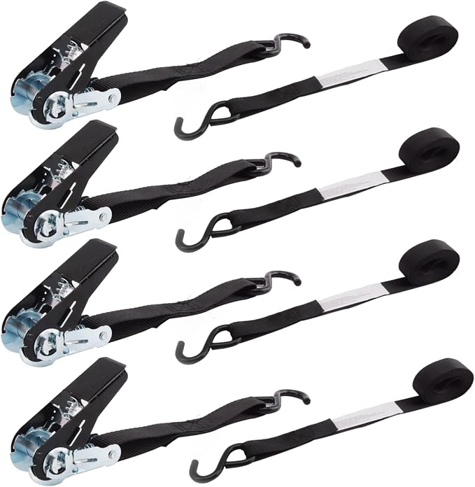XSTRAP STANDARD Ratchet Tie Down Straps 4 Pk 10 Ft- 300 Lbs Load Cap- 900 Lbs - Image 8
