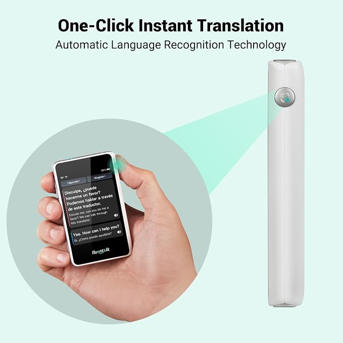 Timekettle, Fluentalk T1 Mini Translator Device No WiFi Needed, Built in 1-Year - Image 3