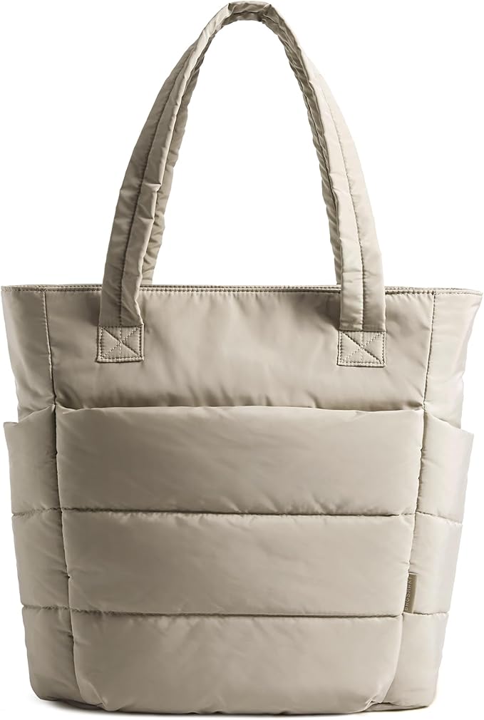 BAGSMART Tote Bag for Women, Lightweight Puffy Tote Bag by BAGSMART