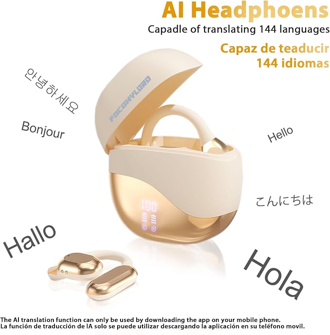 Language Translation Earbuds, 3-in-1 Translator Earbuds, 144-language Real-time - Image 2