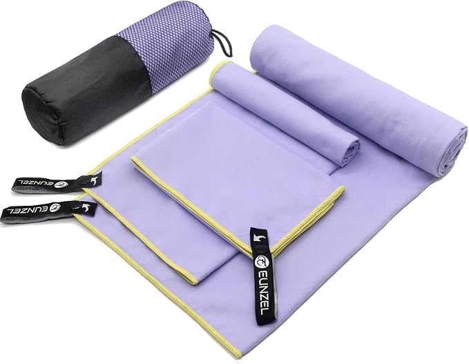 Eunzel Quick Dry Camping Towel, Microfiber Travel Towel 3 Size at 1 Pack by EUNZEL