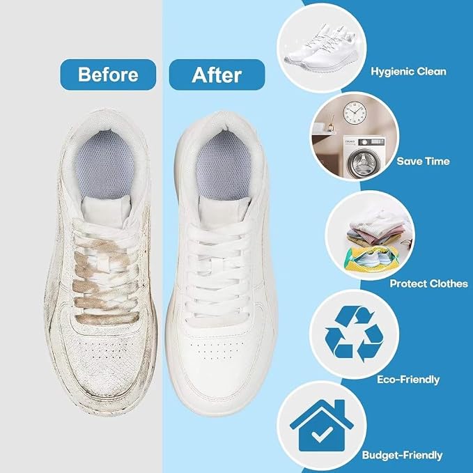 2-Pack Shoe Laundry Bags for Washer & Dryer – Reusable Sneaker laundry Bag - Image 5