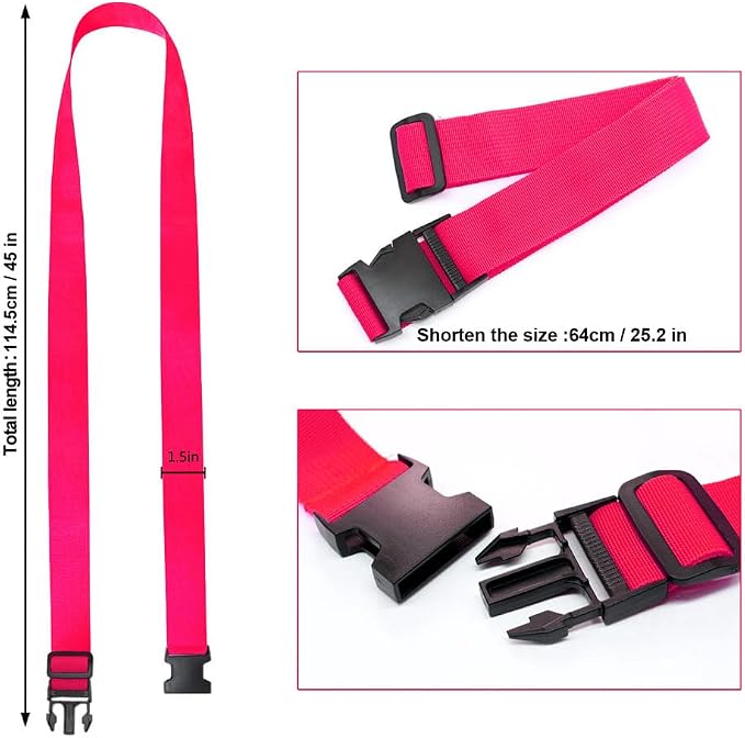 2Pack Luggage Straps for Suitcases, Travel Connector for Carry On Bag, Add Bag - Image 3