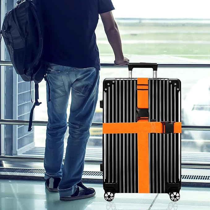 Luggage Straps for Suitcases TSA Approved-2 Pack Bright Personalized Luggage - Image 6