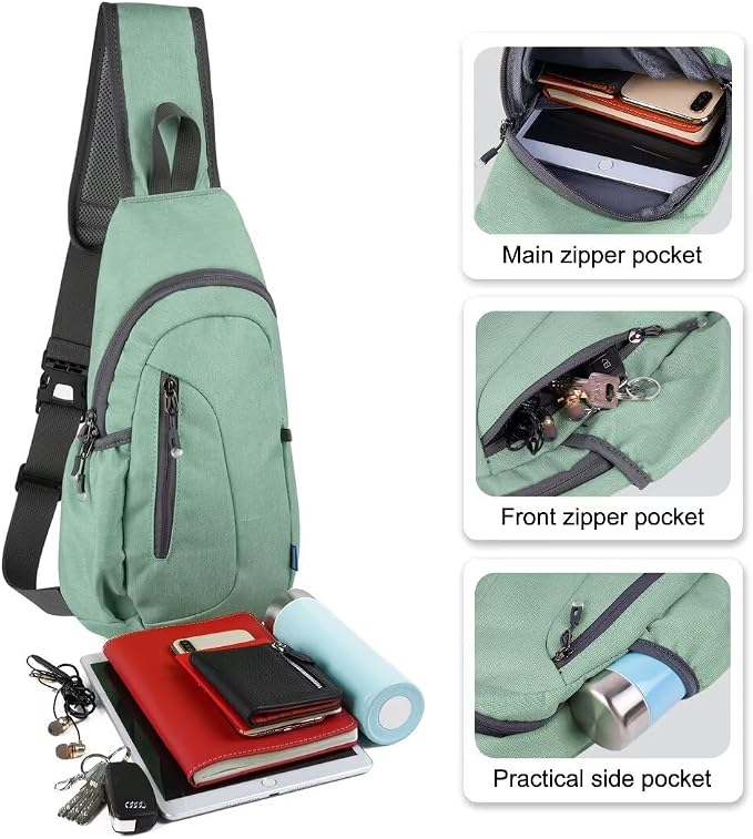 TITECOUGO Small Sling Bag, Lightweight Crossbody Backpack - Image 2